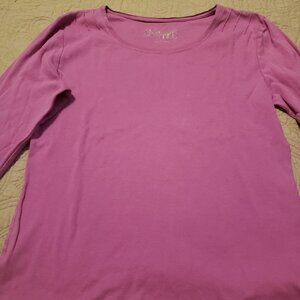 2 A Tee Fuschia Long Sleeve T-Shirt.   Size LG.
